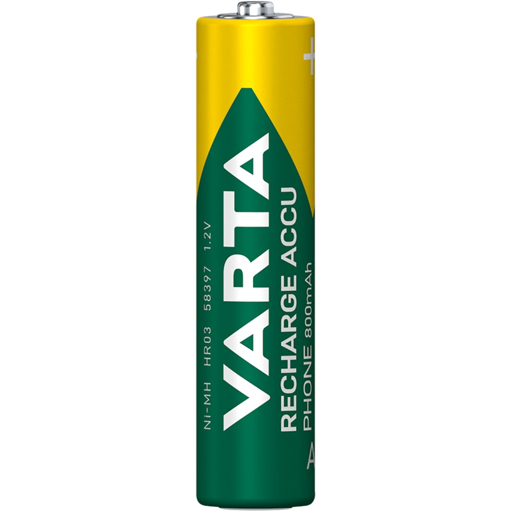 1x2 Varta Professional Accu NiMH 800 mAh AAA Phone Power