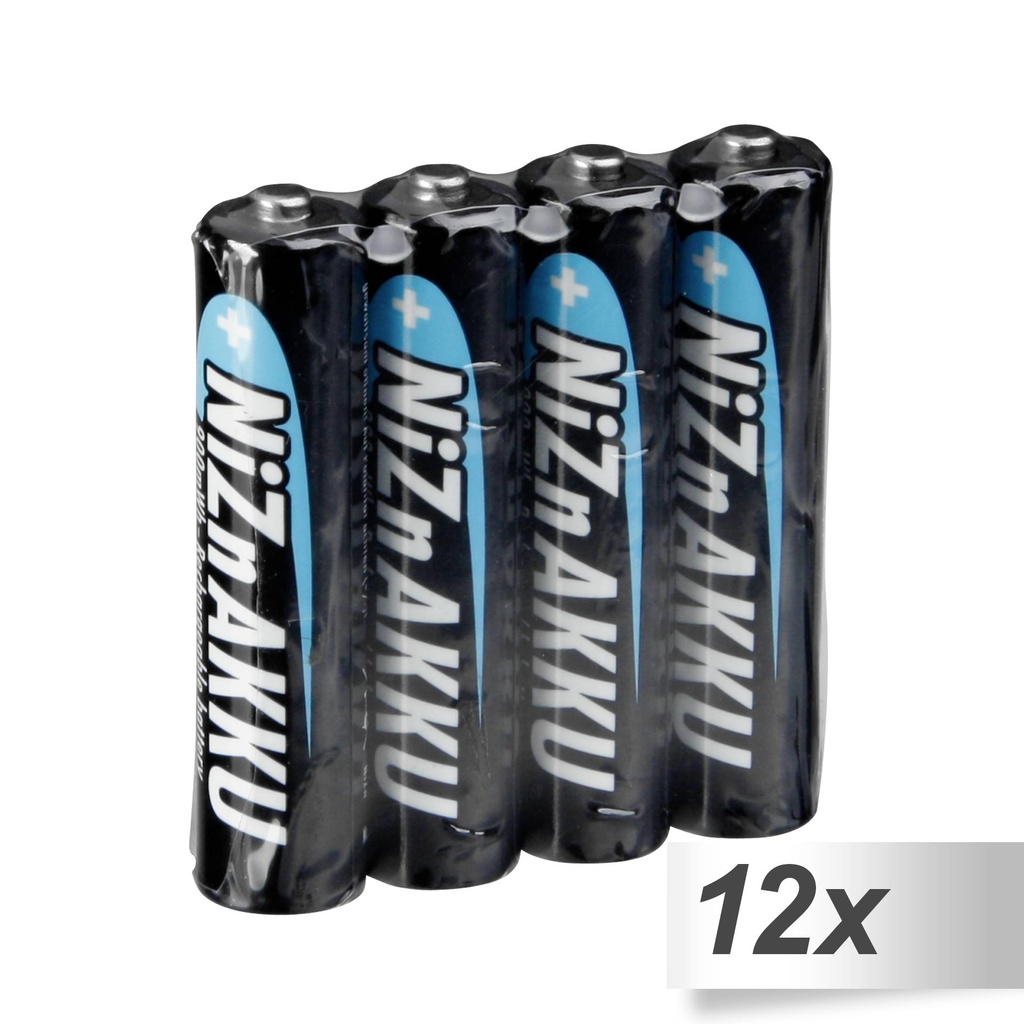 12x4 Ansmann NiZn bat. Micro AAA 900 mWh      1321-0001