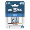 12x4 Ansmann NiMH bat. 2850 Mignon AA 2650 mAh DIGITAL