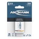 1x6 Ansmann maxE NiMH bat. 300 9V-Block 270 mAh         5035453