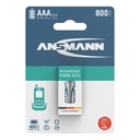 12x2 Ansmann maxE NiMH bat. Micro AAA 800 mAh DECT PHONE