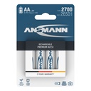 1x4 Ansmann rech. battery 2700 Mignon AA 2500 mAh