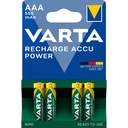 1x4 Varta RECHARGE ACCU Power 550 mAH AAA Micro NiMH