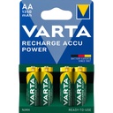 1x4 Varta RECHARGE ACCU Power 1350 mAH AA Mignon NiMH