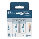 1x2 Ansmann maxE NiMH rech.bat. Mono D 5000 mAh   5030922