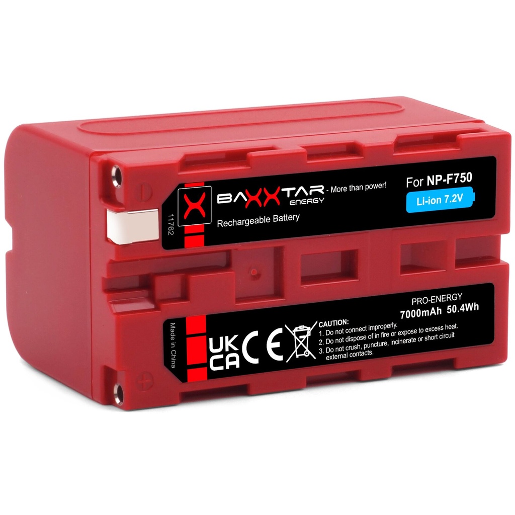 Baxxtar Battery NP-F750 7000mAh
