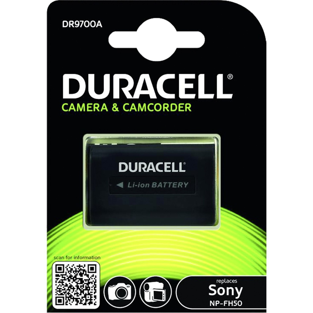 Duracell Li-Ion Battery 700mAh for Sony NP-FH30/NP-FH40/NP-FH50
