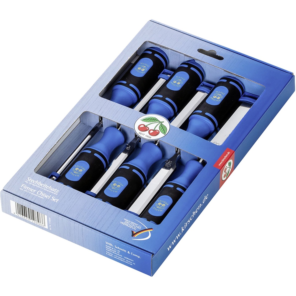 Kirschen Firmer Chisel Set 6pcs 1118 SB in display box   1118000