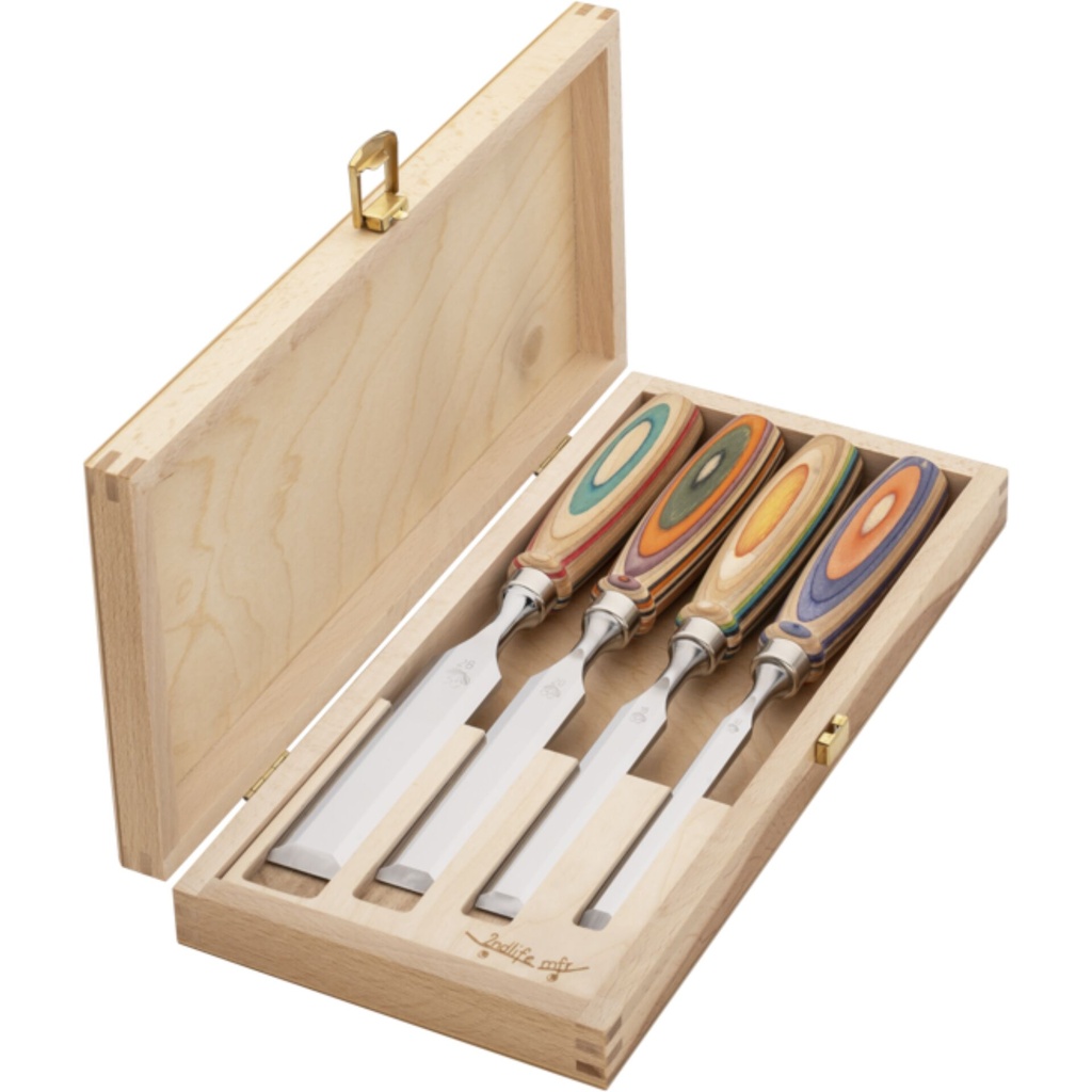 Kirschen Firmer Chisel Set WINAC in wooden box
