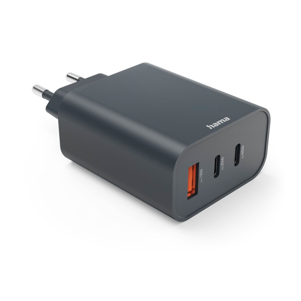 Hama Quick Charger PD        65W 2xUSB-C/1xUSB-A,anthracite 86445