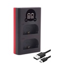 Baxxtar Pro Charger LCD Dual for LP-E6