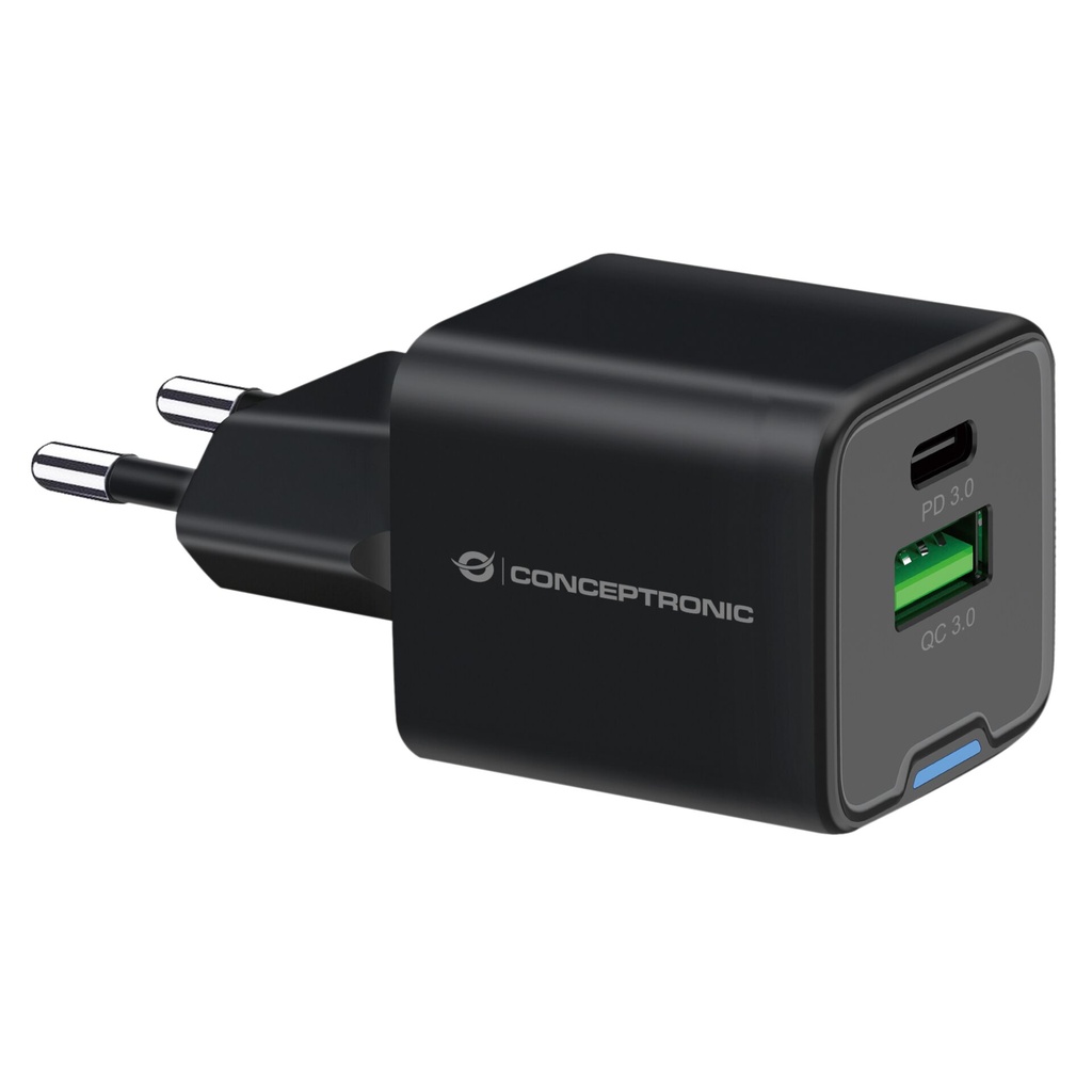 Conceptronic ALTHEA15B 2-Port 20W GaN USB PD Charger