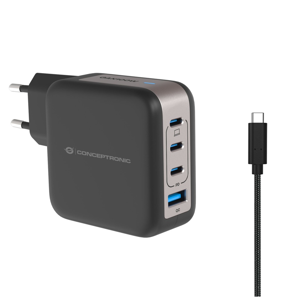 Conceptronic ALTHEA18B 4-Port 100W GaN USB PD Charger