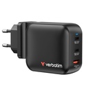 Verbatim Mini GaN Charger 100W 3Port US/EU/UK ADP         32230