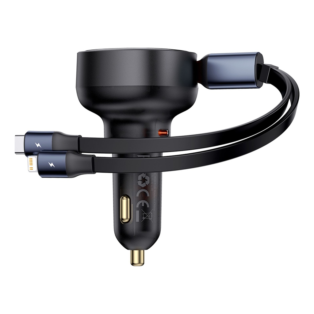 Baseus Enjoyment Pro Charger C+ Retractable & iP Cable 60W