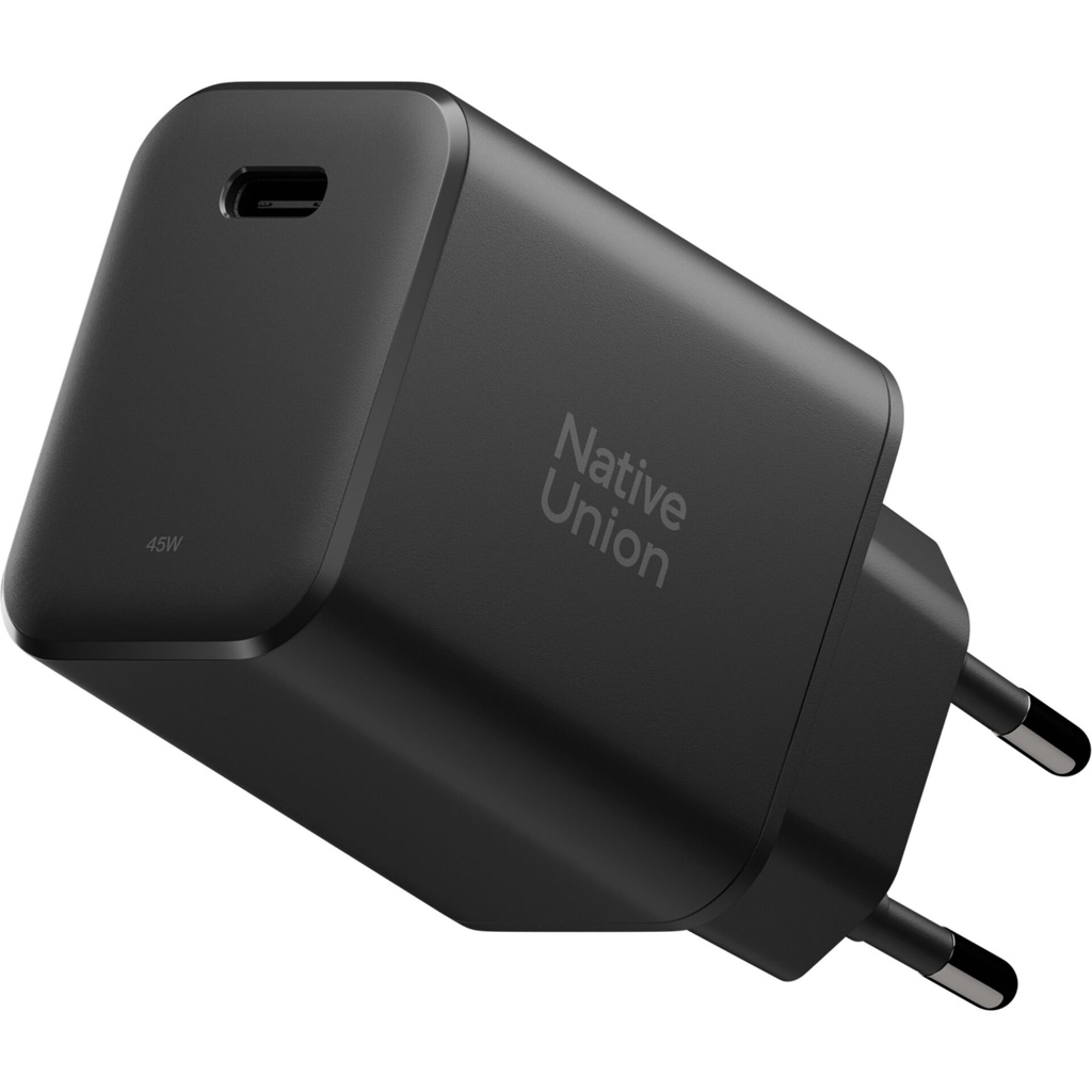 Native Union 45W USB-C PD Fast GaN Wall Charger Black