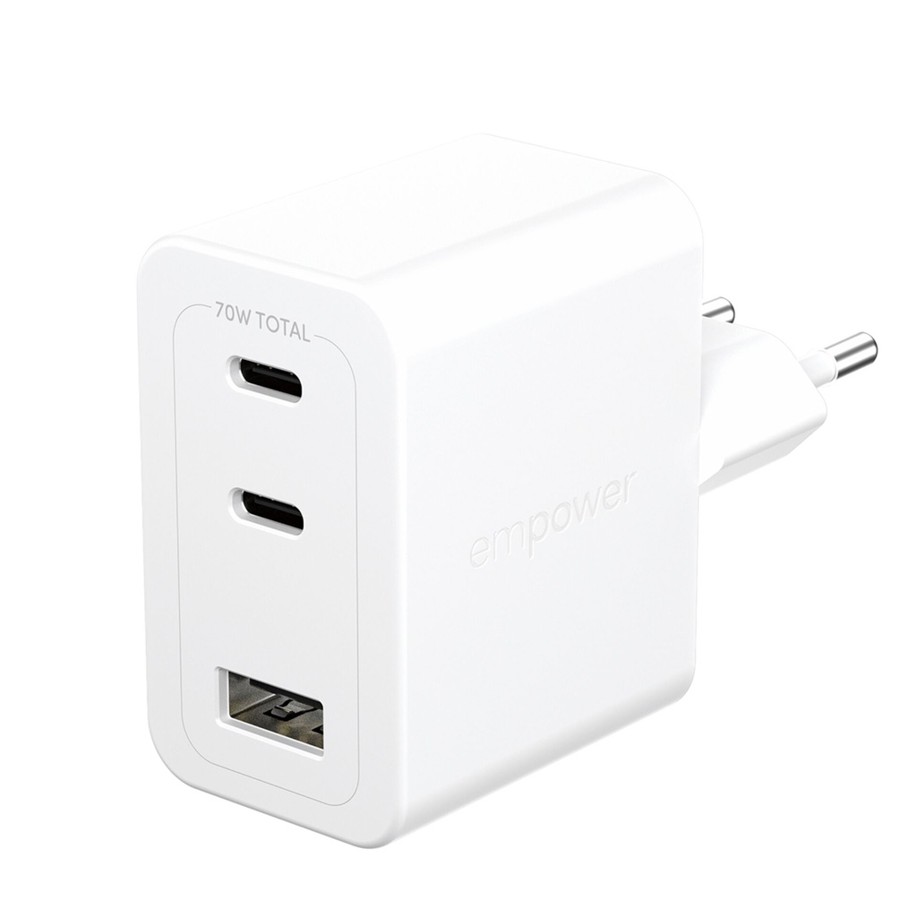 PanzerGlass empower 70W Charger 2x USB-C 1x USB-A White