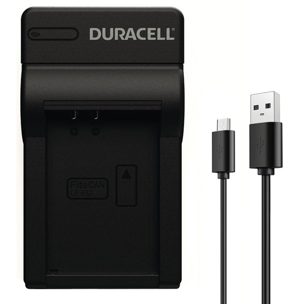 Duracell Charger with USB Cable for DRCE12/LP-E12