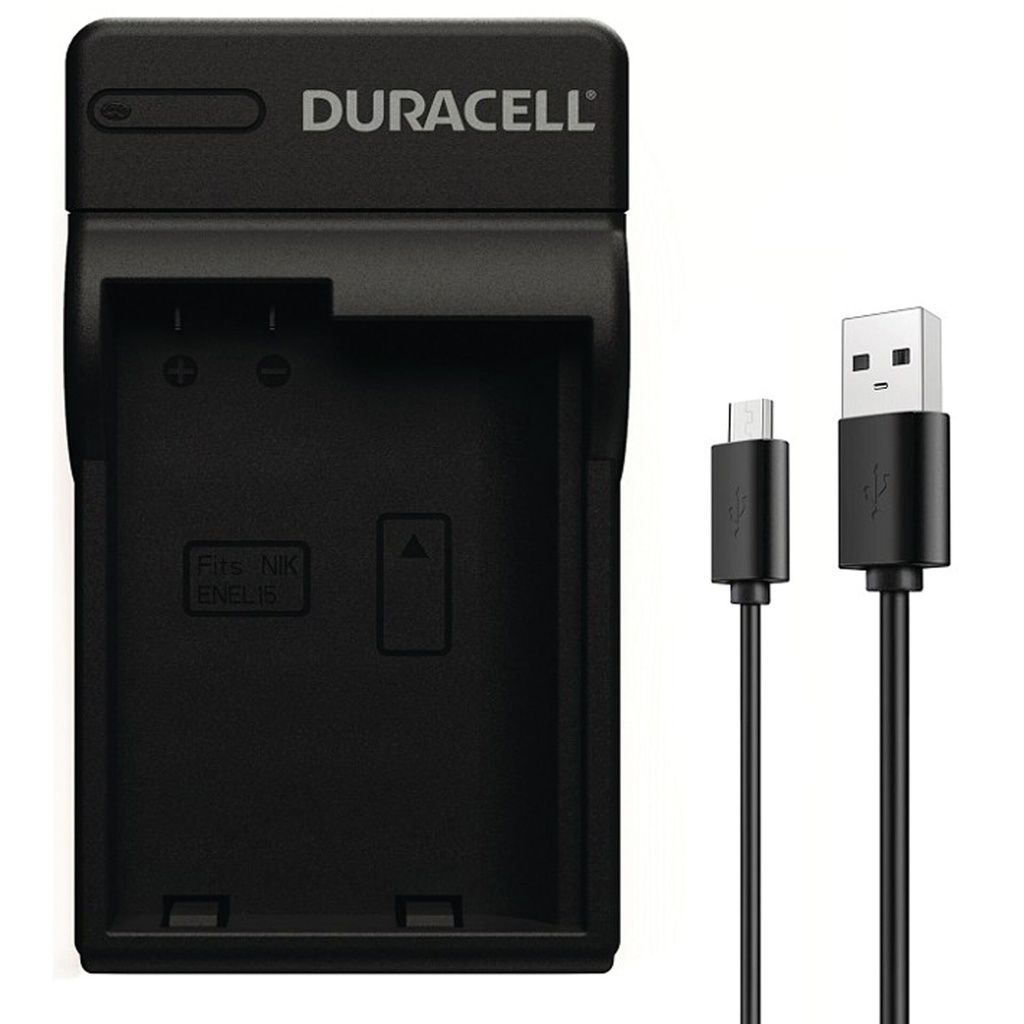 Duracell Charger with USB Cable for DRNEL15/EN-EL15