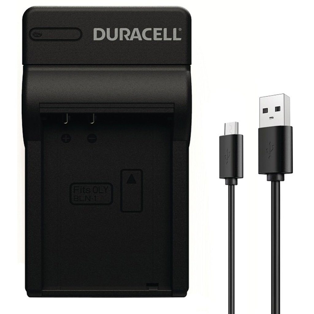 Duracell Charger with USB Cable for Olympus BLN-1