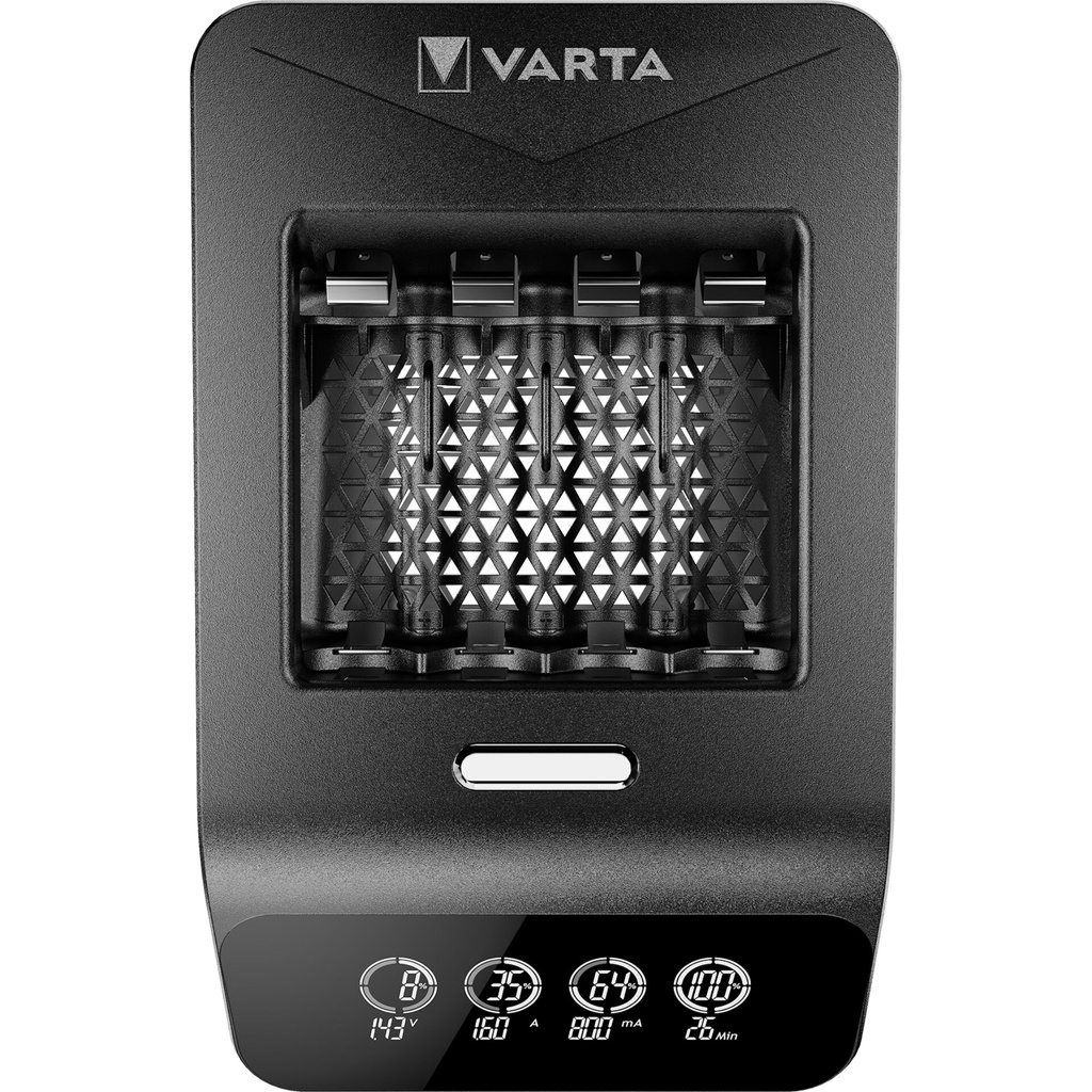Varta LCD Ultra Fast Charger+ incl. 4 Batt. 2100 mAh AA + 12V