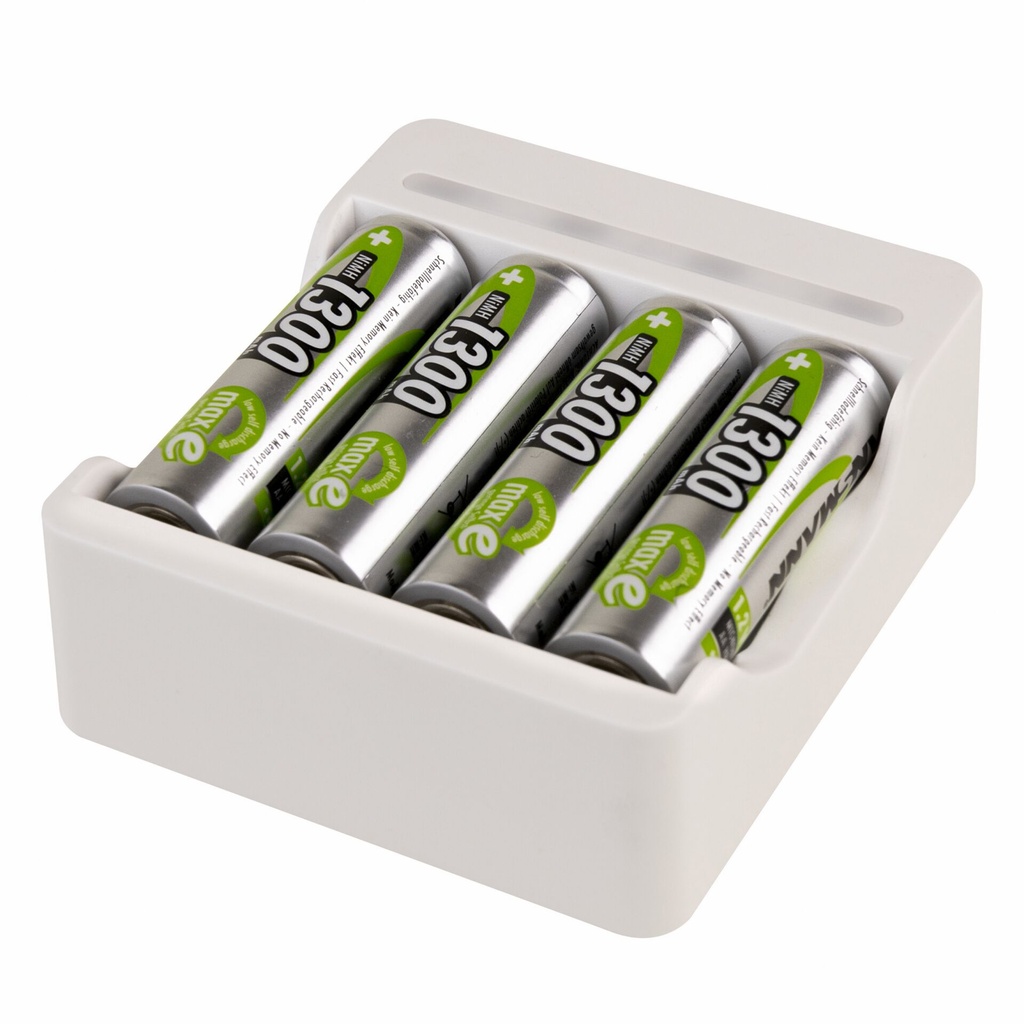 Ansmann Charger Basic IV incl. 4 x AA 1300mAh Akku 1001-0120-01