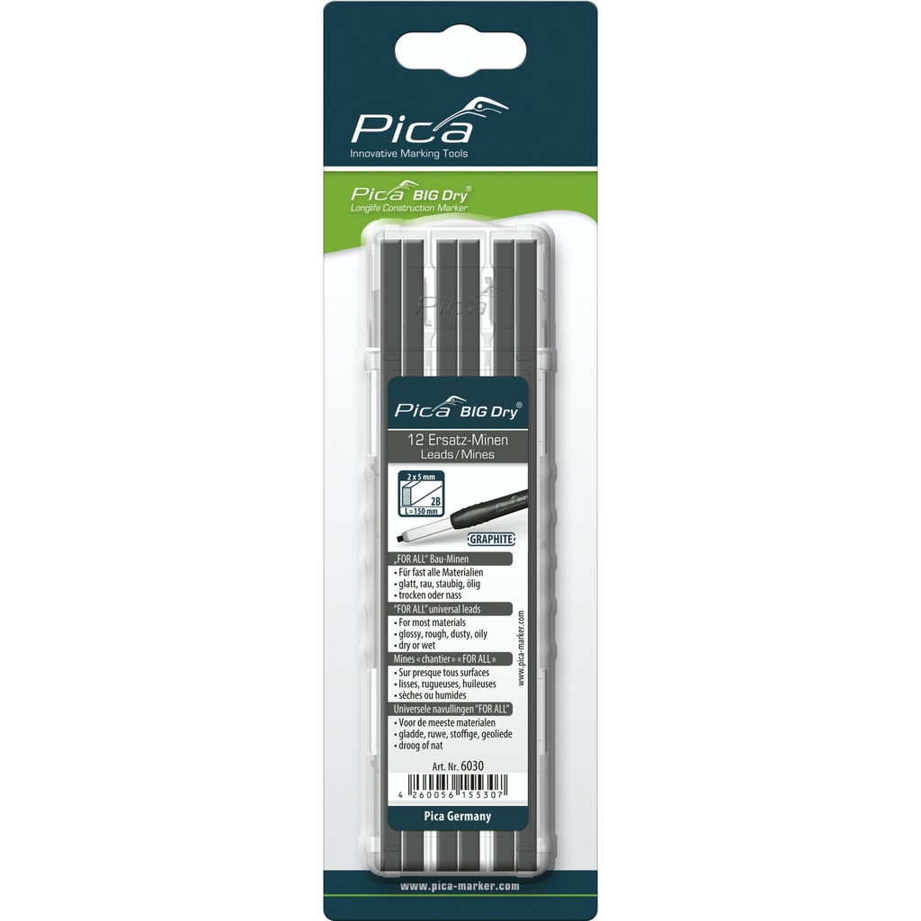 Pica BIG DRY Refills FOR ALL graphite - SB