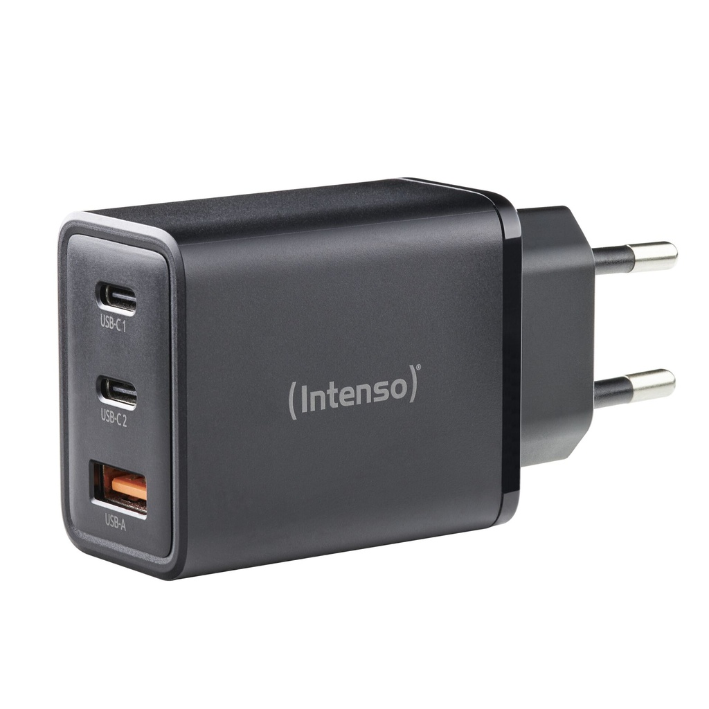 Intenso Power Adapter W65ACC GaN 2x USB-C 1x USB-A 65W    schwarz