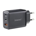 Intenso Power Adapter W65ACC GaN 2x USB-C 1x USB-A 65W    schwarz
