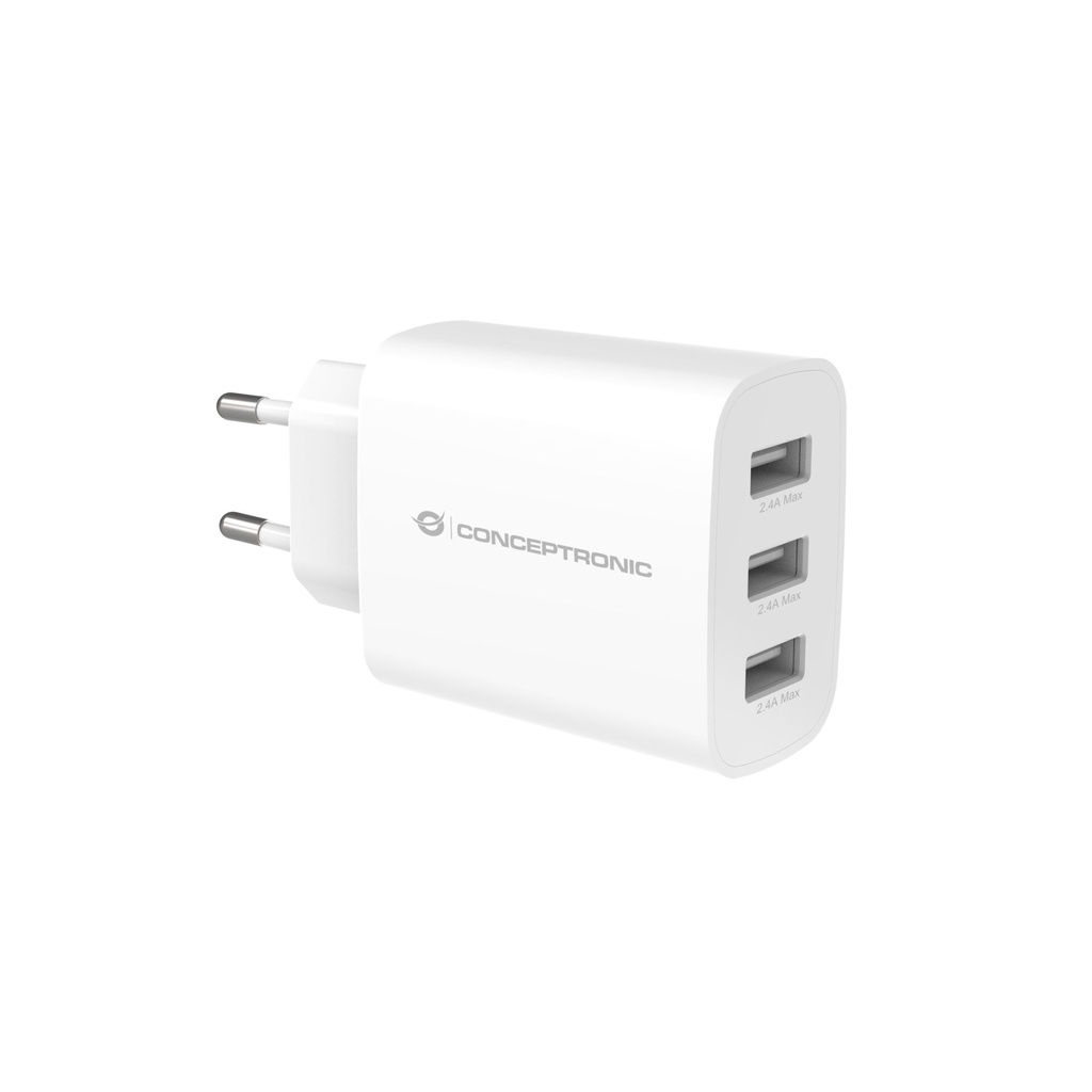 Conceptronic ALTHEA13W 3-Port 30W USB-Charger