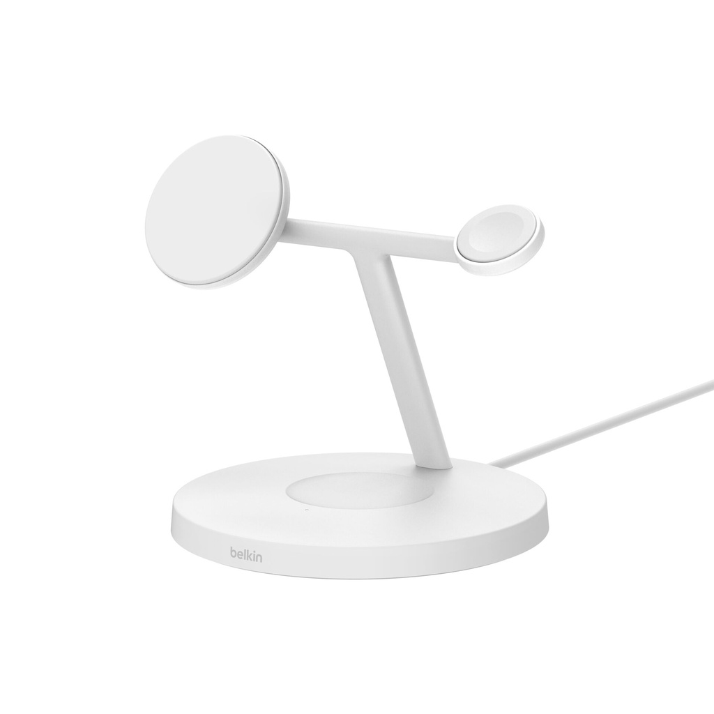 Belkin BOOST CHARGE PRO Qi2 3in1 magn.Charg.St.15W wh. WIZ032kqWH