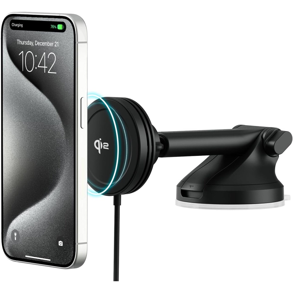 iOttie Velox Qi2 Wireless MagSafe Dash + Windshield Mount