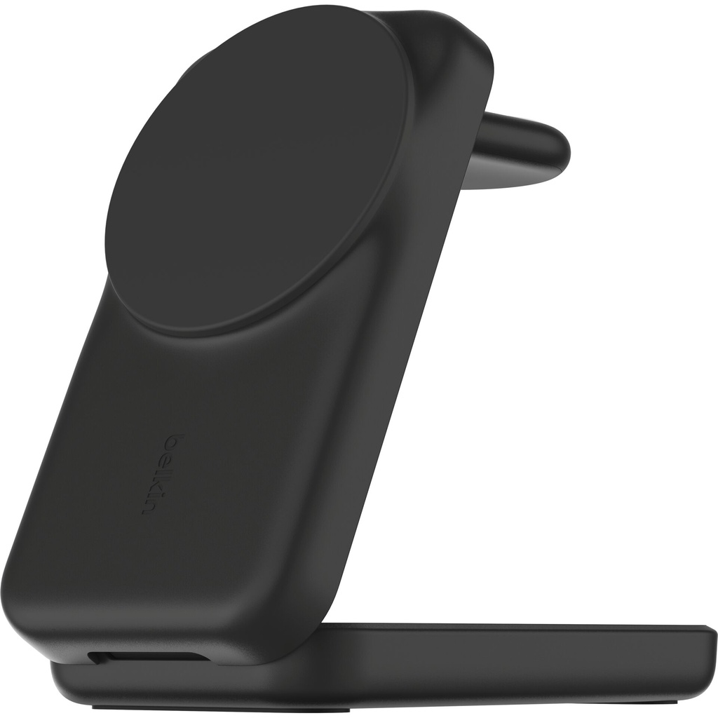 Belkin UltraCharge 25W Qi2 magn. 3-in-1 Lad.klappb.sw. WIZ036kqBK
