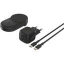 Belkin UltraCharge 25W Qi2 magn. 2-in-1 Lad.klappb.sw. WIZ039kqBK