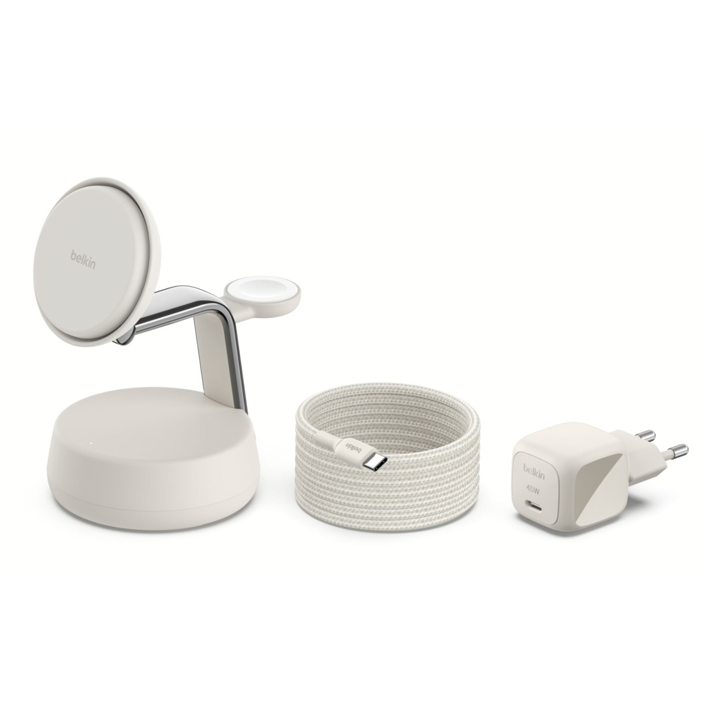 Belkin UltraCharge Pro 25W Qi2 mag.3-in-1 Ladest.ws. WIZ040kqSD