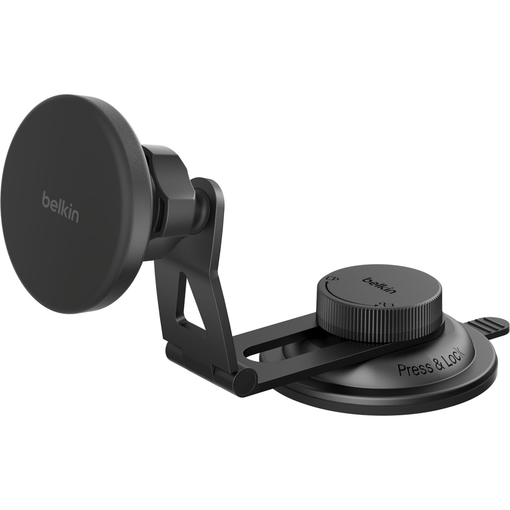 Belkin Magn.kabelloses Kfz-Lade- gerät Qi2 m.Halterung WIC013hqBK