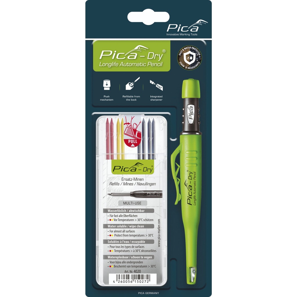Pica DRY Bundle with 1x Marker + 1x Refills No. 4020