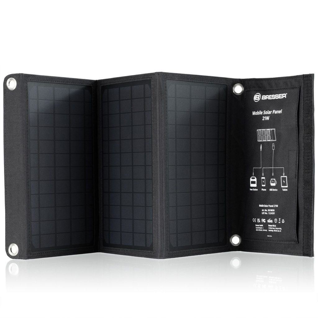 Bresser Mobile Solar Panel  21W with USB