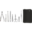 Zwilling PREMIUM zip fastener leather case, black, 8 pcs.