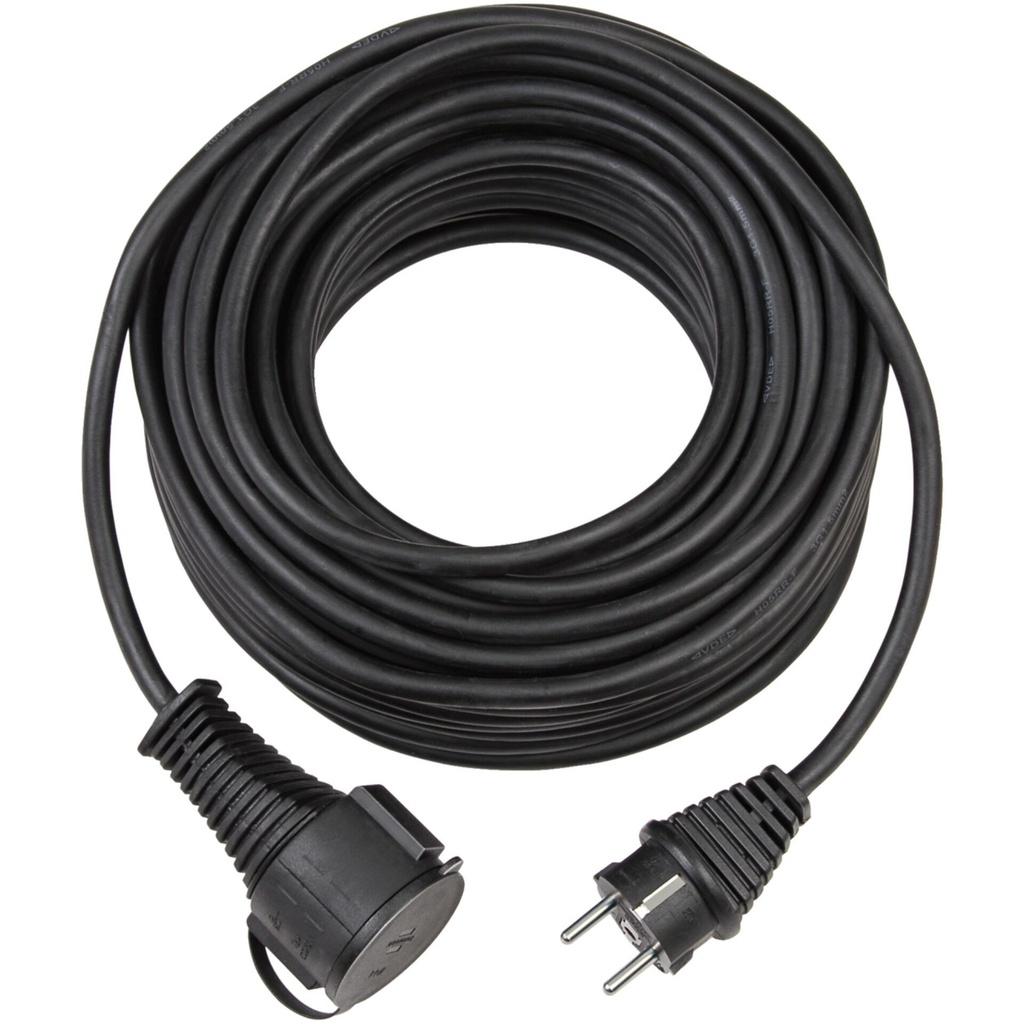Brennenstuhl extension cable 25m H05 RR-F3G1,5 black