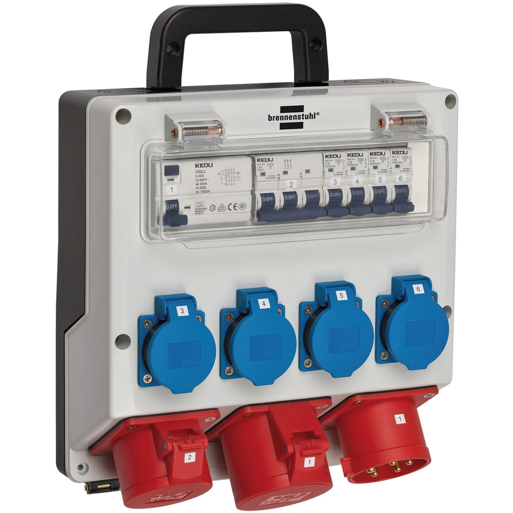 Brennenstuhl wall-mounted 32A power distributor