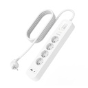 Belkin Surge Socket 4-fold + USB-A+C,525J,18W,2m SRB001vf2MV2