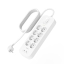 Belkin Surge Socket 8-fach + 2xUSB-C,900J,30W,2m SRB004vf2MV2
