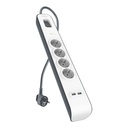 Belkin Surge Prot. Strip 4outlet 2xUSB-A, 2m Cabel  BSV401vf2M-V2