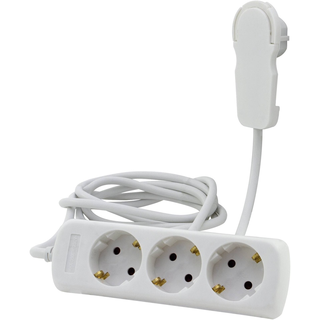 REV Multiple Socket Outlet 3-fold 2m white