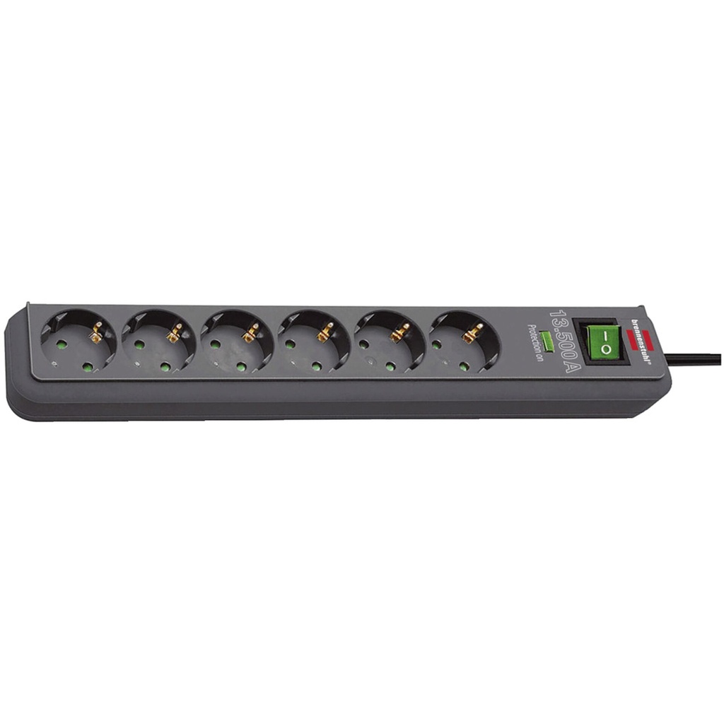 Brennenstuhl Eco-Line 13.500A Extension Lead 6-fold 5m SP