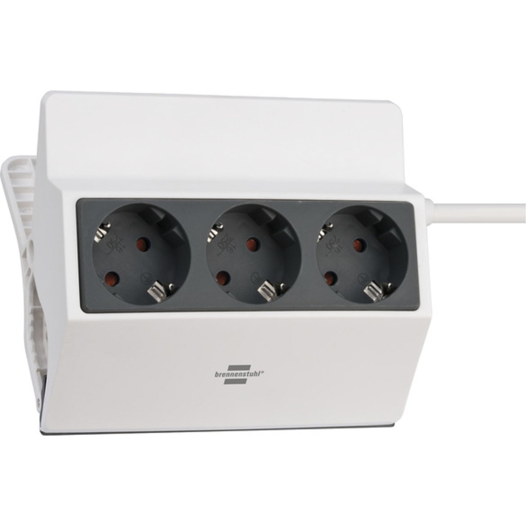 Brennenstuhl Clampable Extension Socket 3-Way 3m