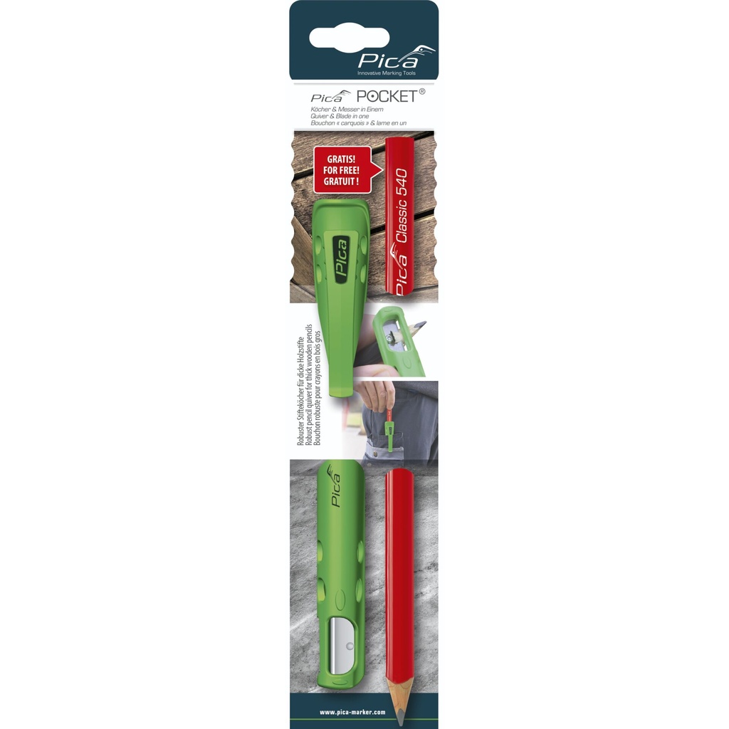 Pica Pocket with 1 Carpenter's pencil 24cm