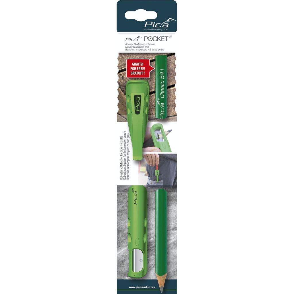 Pica Pocket with 1 Stone Carvers Pencil 24cm