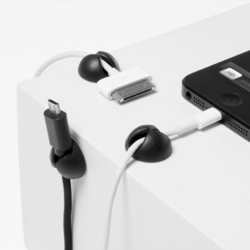 Bluelounge CableDrop Mini Pack of 9, black